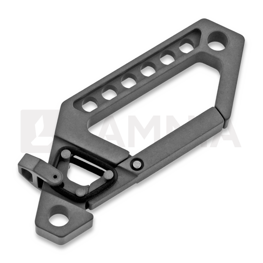 Titaner Advanced Keychain Carabiner, DLC, juoda