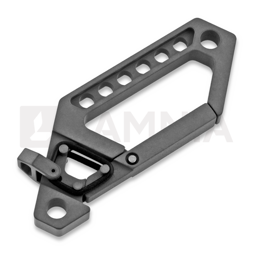 Titaner Advanced Keychain Carabiner, DLC, juoda