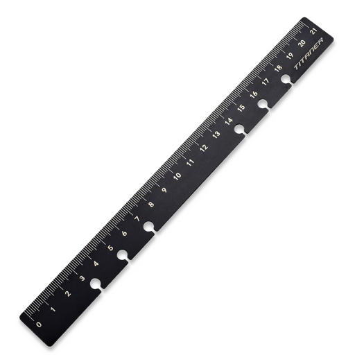 Titaner Dual-sided Ti Bookmark/Ruler