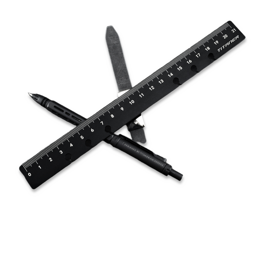 Titaner Dual-sided Ti Bookmark/Ruler