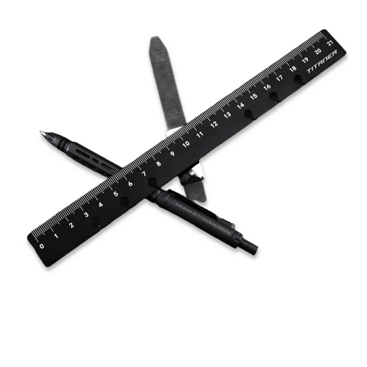 Titaner Dual-sided Ti Bookmark/Ruler
