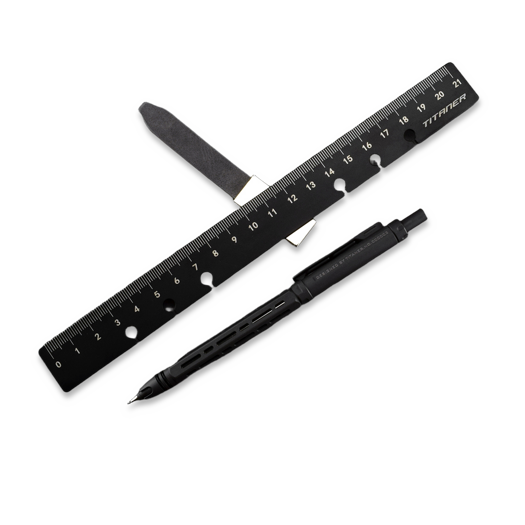 Titaner Dual-sided Ti Bookmark/Ruler