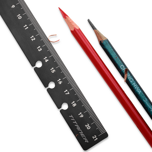 Titaner Dual-sided Ti Bookmark/Ruler