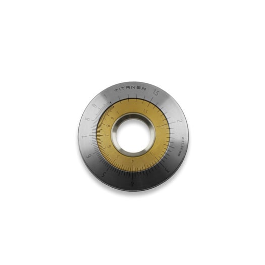 Titaner Mini Slide Rule Titanium + Copper