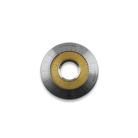 Titaner Mini Slide Rule Titanium + Copper