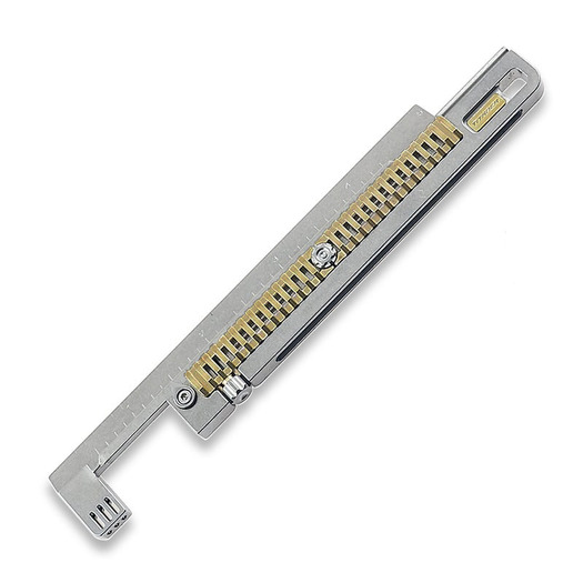 Titaner Mix 2.0: Titanium EDC Ruler, Gold-Metric