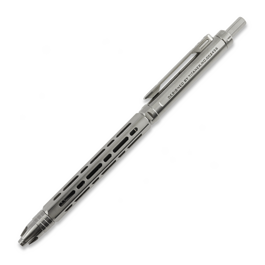 Titaner Ti-Chi Click Pen - Titanium, silver