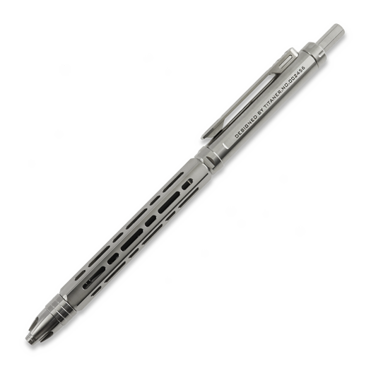 Titaner Ti-Chi Click Pen - Titanium, silver