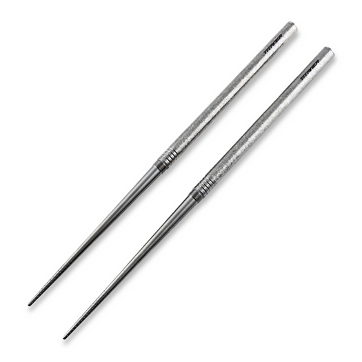 Titaner Titanium Foldable Chopsticks, Crystal Silver