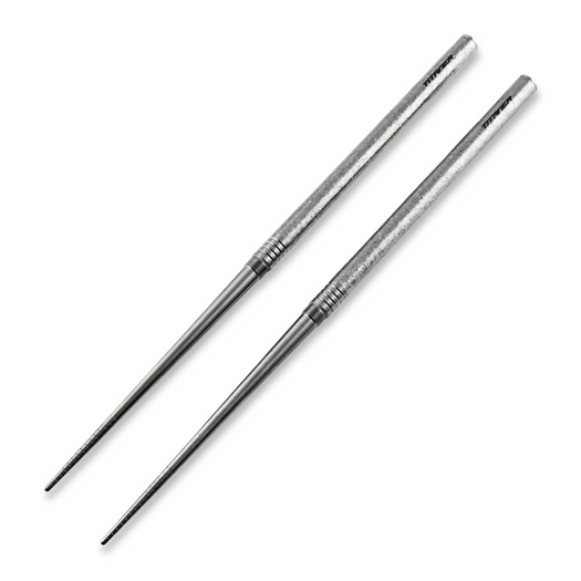Titaner Titanium Foldable Chopsticks, Crystal Silver