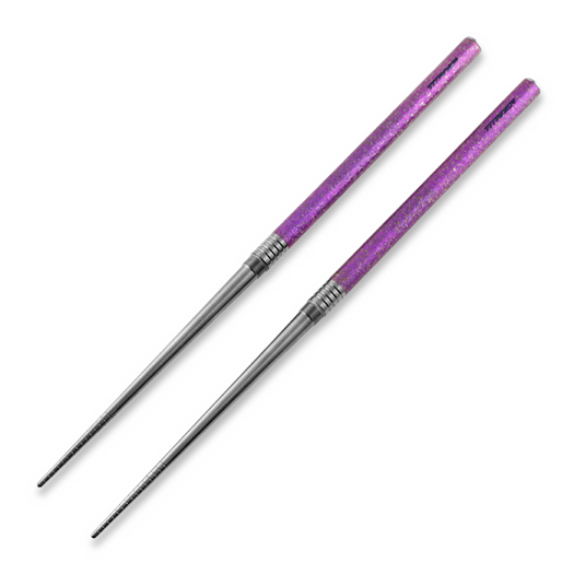 Titaner Titanium Foldable Chopsticks, Crystal Purple