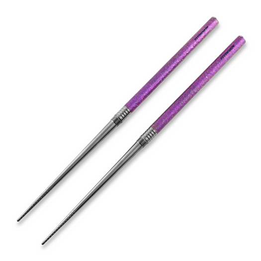 Titaner Titanium Foldable Chopsticks, Crystal Purple