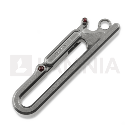 Titaner Titanium Belt Keychain, Stonewashed