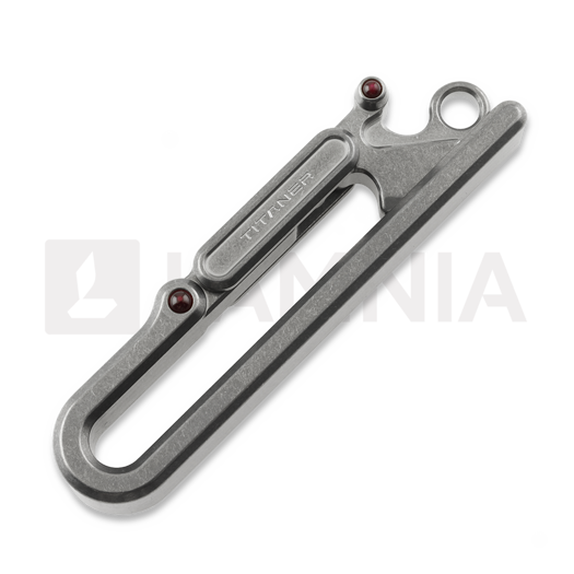 Titaner Titanium Belt Keychain, Stonewashed