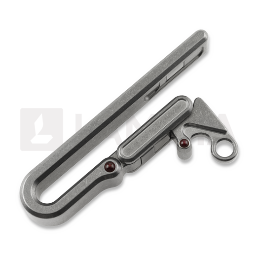 Titaner Titanium Belt Keychain, Stonewashed