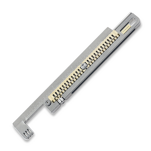 Titaner Titanium & Brass Mix Ruler, imperial