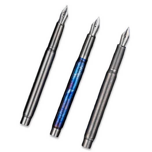 Titaner Titanium Fountain Pen, blå