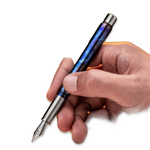 Titaner Titanium Fountain Pen, Stonewashed
