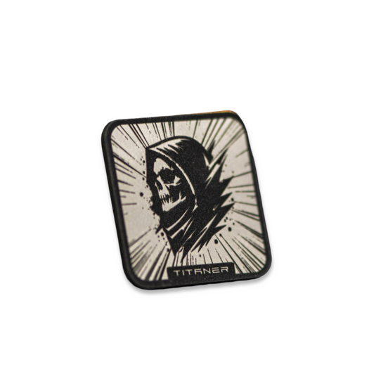 Titaner Titanium Velcro Patch, Grim Reaper