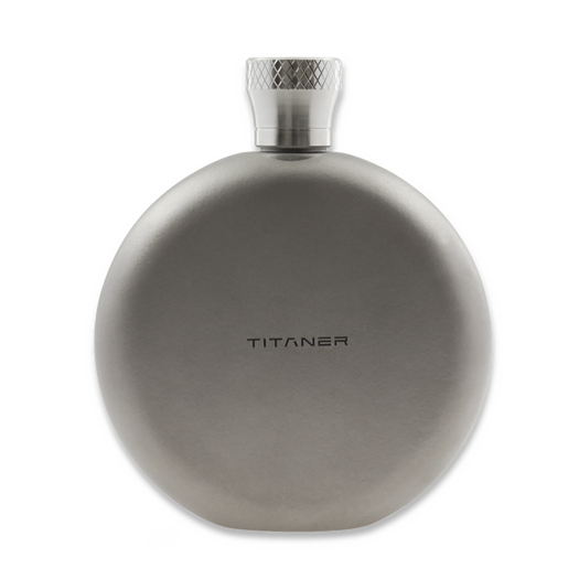 Titaner Titanium Hip Flask, harmaa