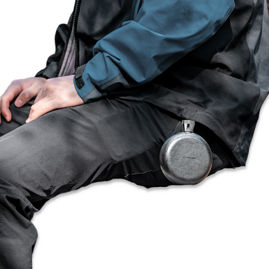 Titaner Titanium Hip Flask, Mech White Eagle