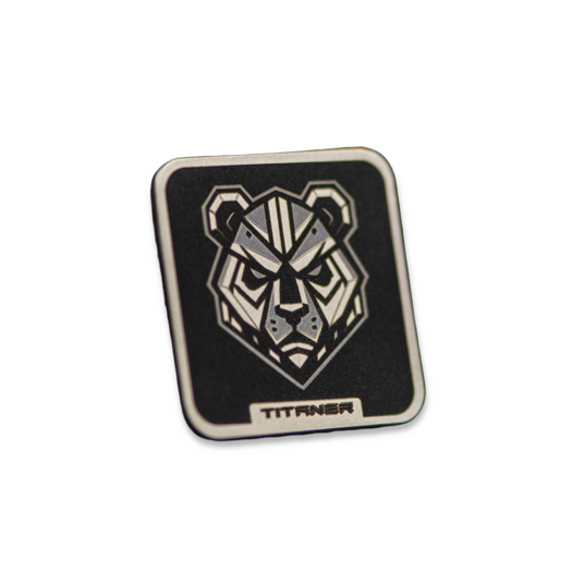 Titaner Titanium Velcro Patch, Panda