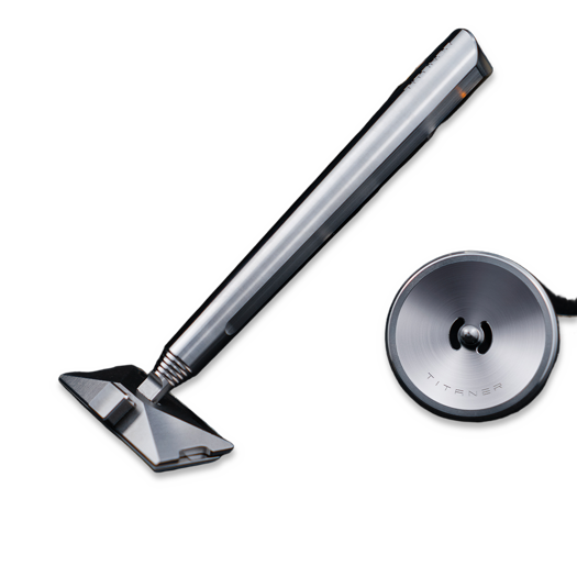 Titaner Titanium Single-edge Razor Tiglide with Stand