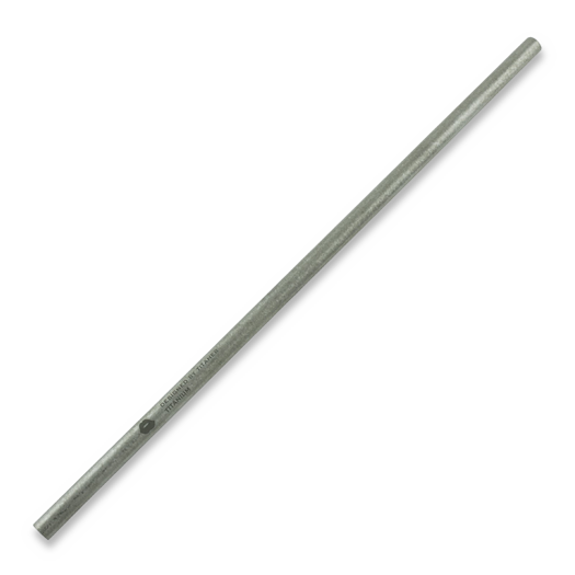 Titaner Titanium Straw, Crystal Finish, Silver