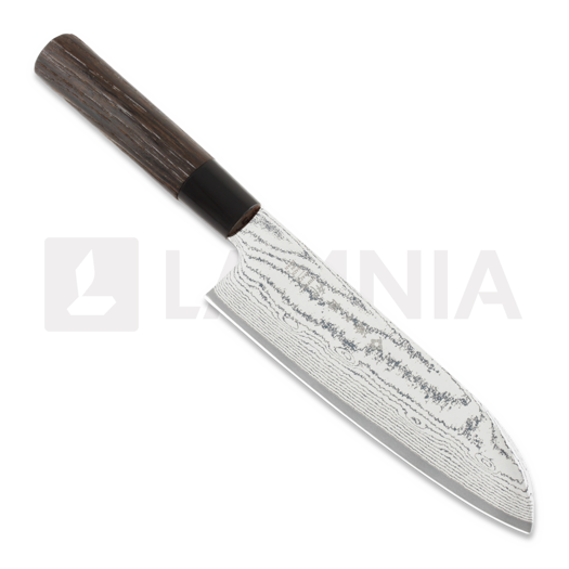Tojiro Shippu Black DP Damascus Santoku 165mm chef&acute;s knife