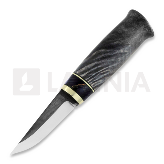 Tommi Mäkelä Puukko Birch burl ナイフ, stained