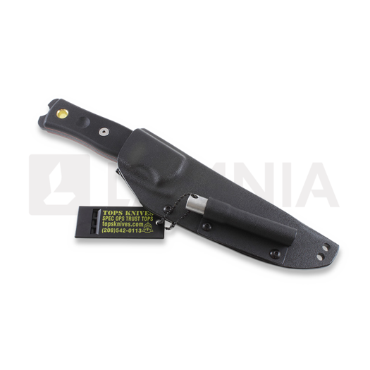 TOPS B.O.B. Hunter Black G-10 puukko BROSBLK10