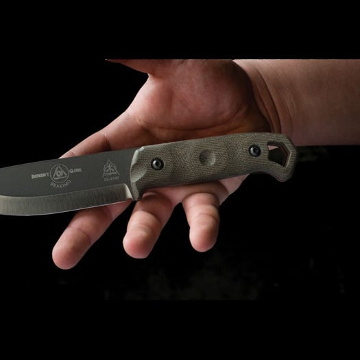 TOPS Brakimo Fixed Blade 刀, 綠色 BRAK02