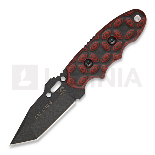 TOPS CAT Tanto Red and Black G10 203T02