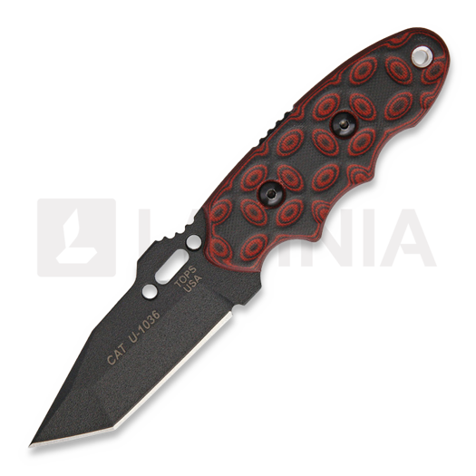 TOPS CAT Tanto Red and Black G10 203T02
