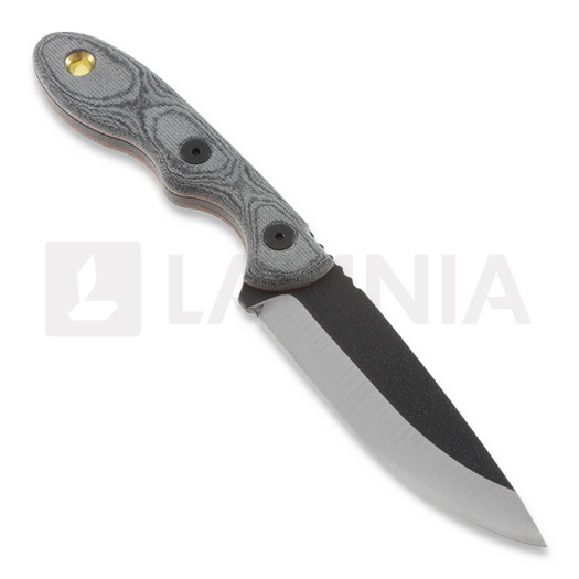 TOPS Mini Scandi Knife Micarta, black MSKBLM