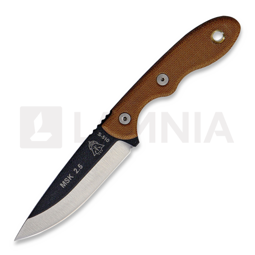 TOPS Mini Scandi Knife Micarta, брунатний MSK25