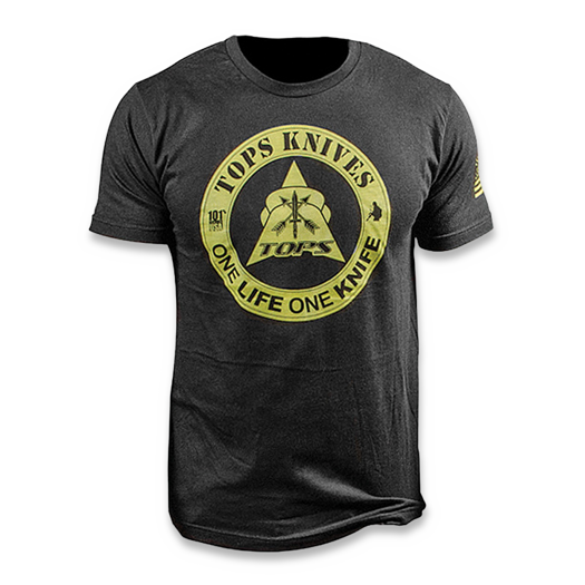 TOPS One Life One Knife t-shirt, black