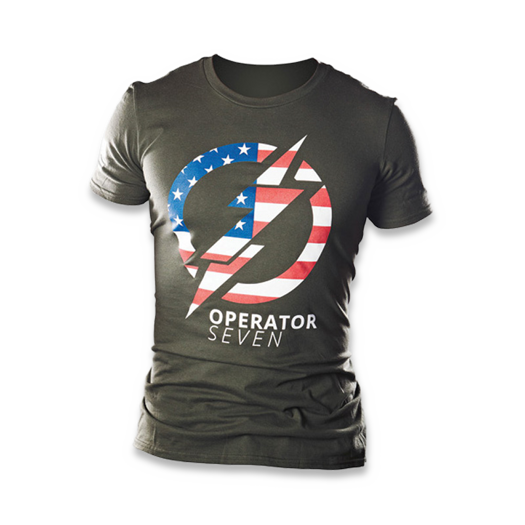 T-shirt TOPS Operator 7, verde oliva