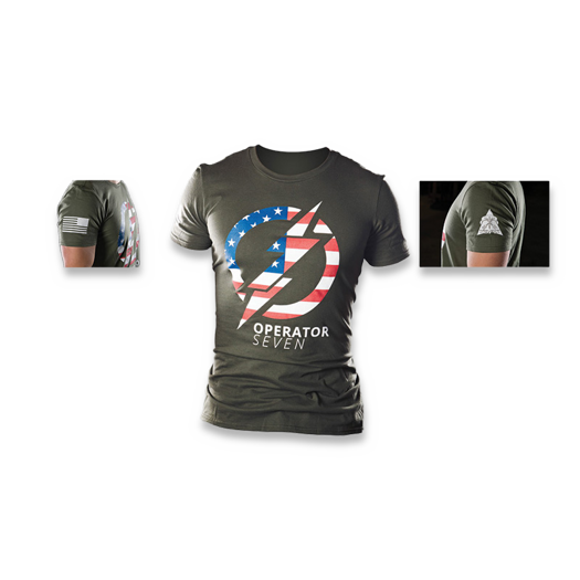 TOPS Operator 7 t恤衫, 綠色