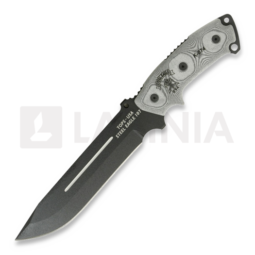 TOPS Steel Eagle 칼, drop point 107E