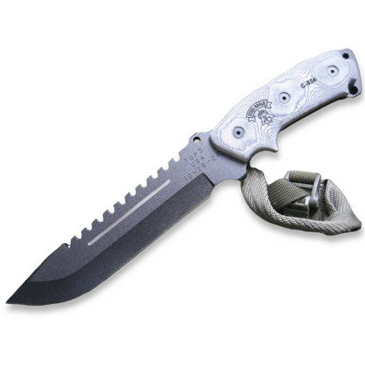 TOPS Steel Eagle Sawback knife 107C
