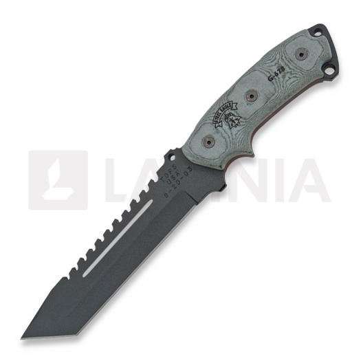 TOPS Steel Eagle Sawback ナイフ, tanto 107D