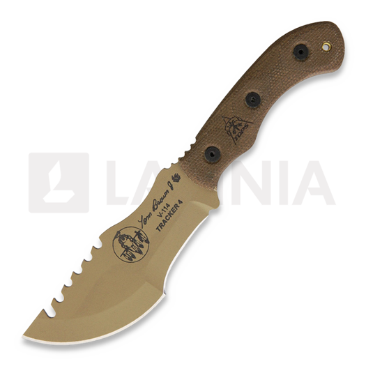 TOPS Tom Brown Tracker T-4 サバイバルナイフ, tan TBT04TAN