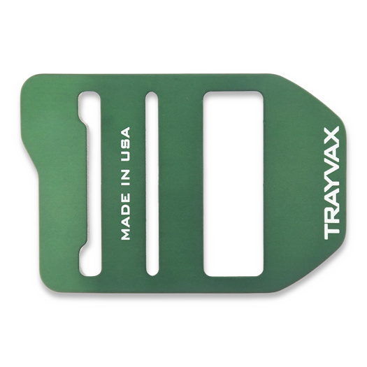 Trayvax Cinch Belt Buckle Aluminum, Forest Green