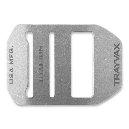 Trayvax Cinch Belt Buckle Titanium