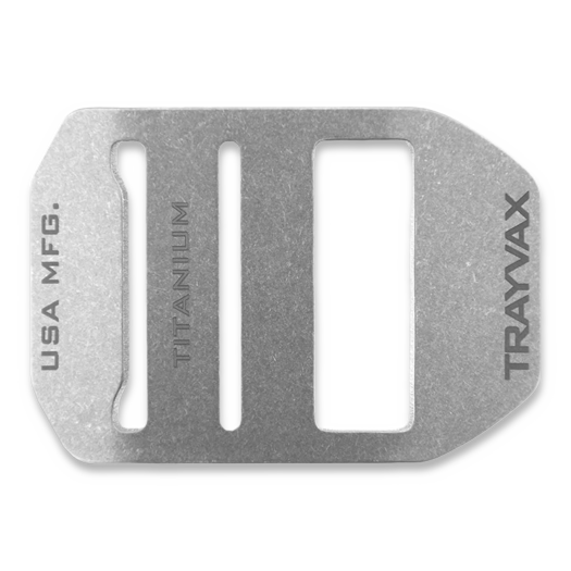 Trayvax Cinch Belt Buckle Titanium