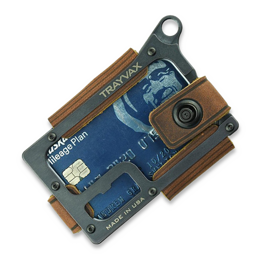 Trayvax Contour Wallet, black/mississippi mud