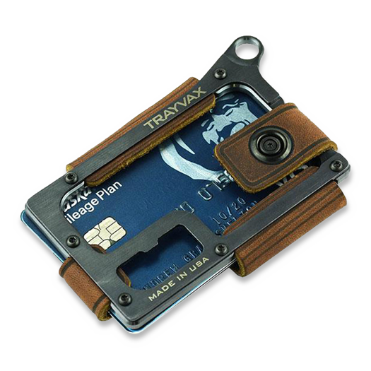 Trayvax Contour Wallet, black/mississippi mud