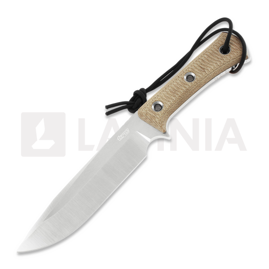 TRC Knives Apocalypse Natural Canvas Micarta Messer