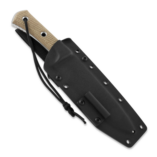 TRC Knives Apocalypse Natural Canvas Micarta veitsi